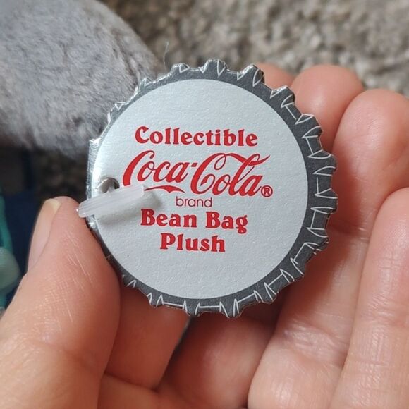 Style #0207 Coca Cola Seal In Vest & Knit Cap Bean Bag Plush - Picture 10 of 15